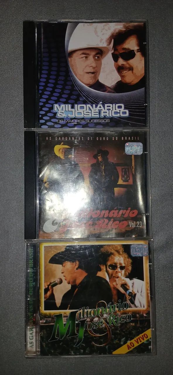 Kit cds milionário e José rico
