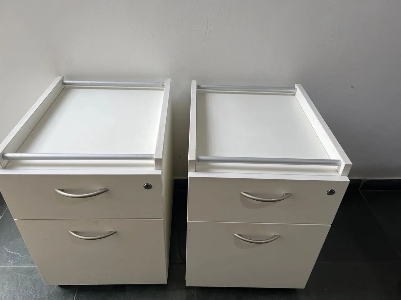 Gaveteiro de Escritório 2 Gavetas Branco - Foto 6