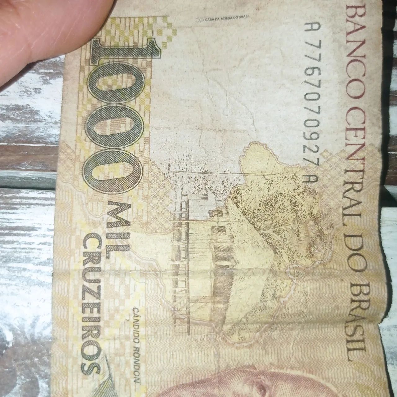 Cédula 1000 Mil Cruzeiros - Antiga - Foto 4