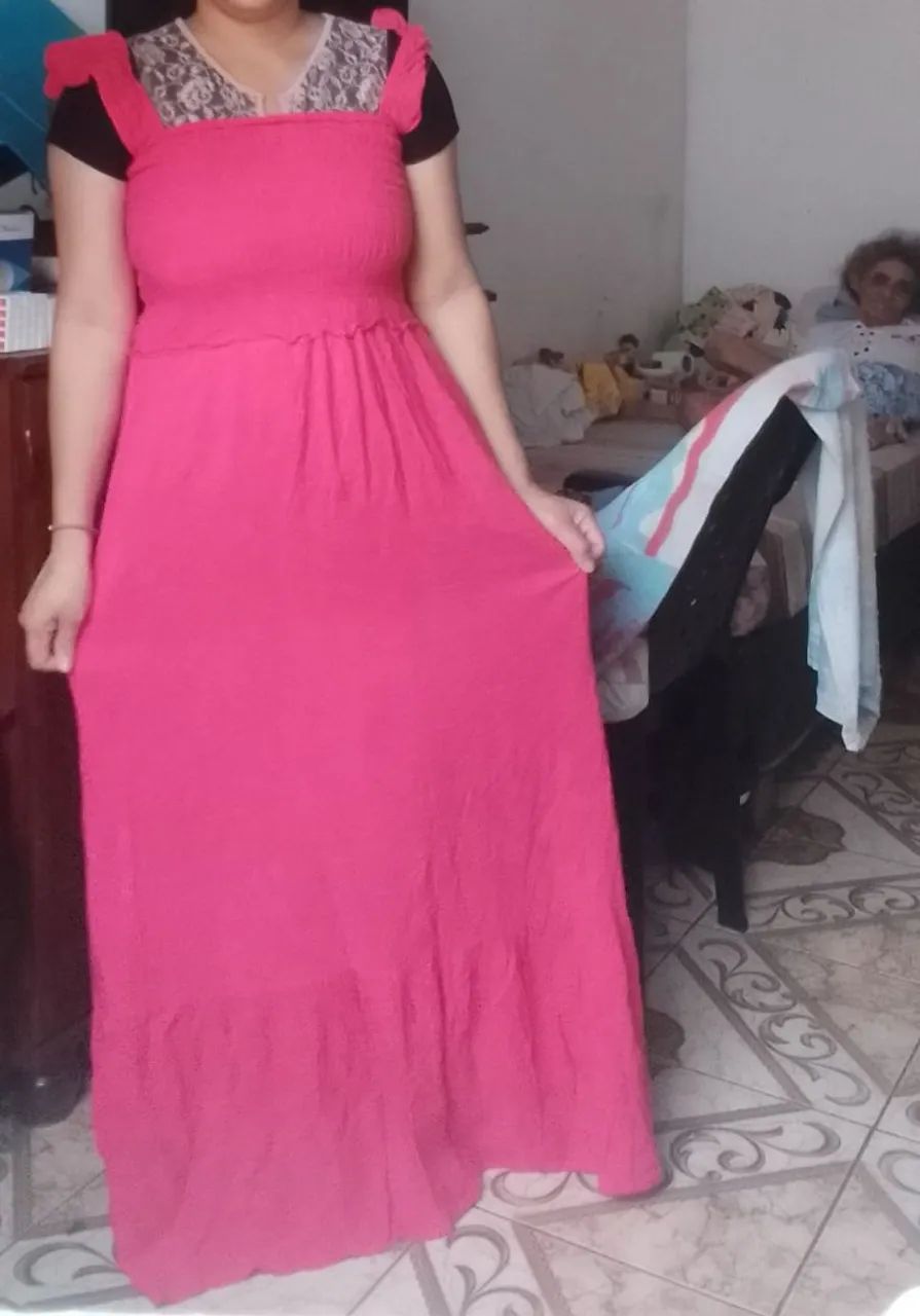 Vestido Rosa - Tamanho M - Foto 3