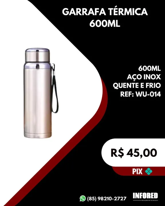 Garrafa térmica 600ml WU-014
