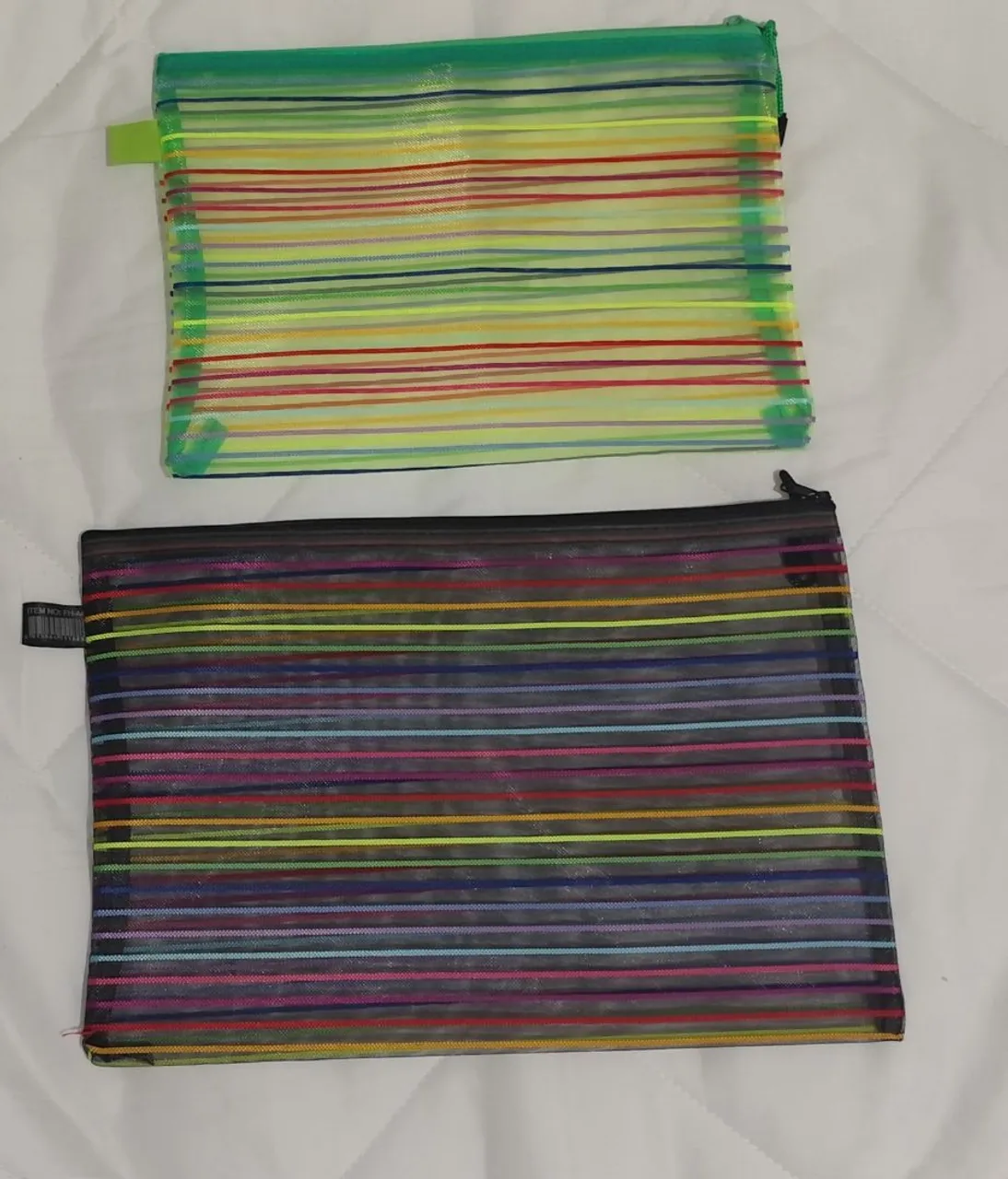 Pastas Coloridas com Zíper - Tamanhos Estojo e A4
