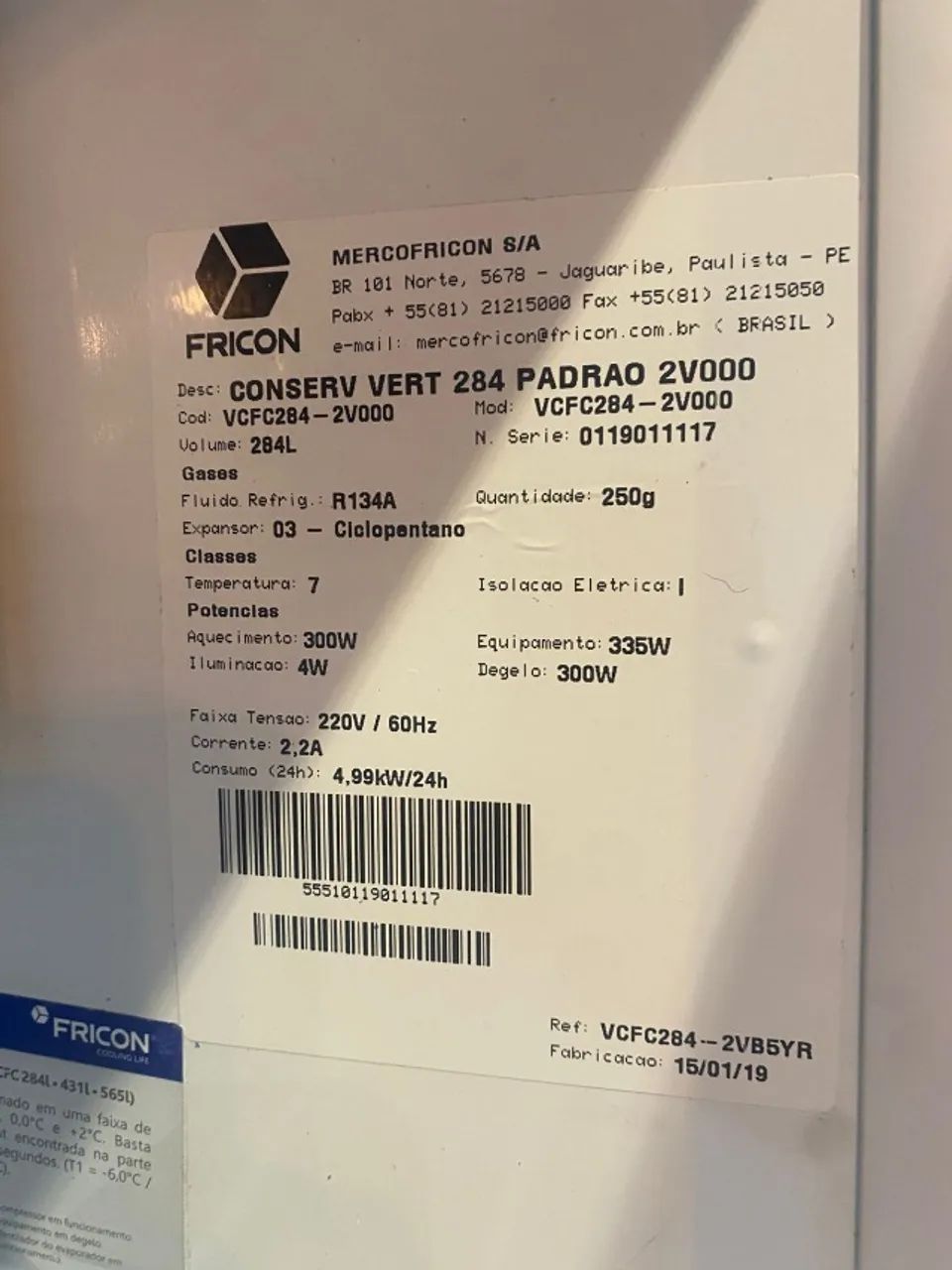 Cervejeira Fricon VCFC284L - Porta de Vidro - 220V  - Foto 4