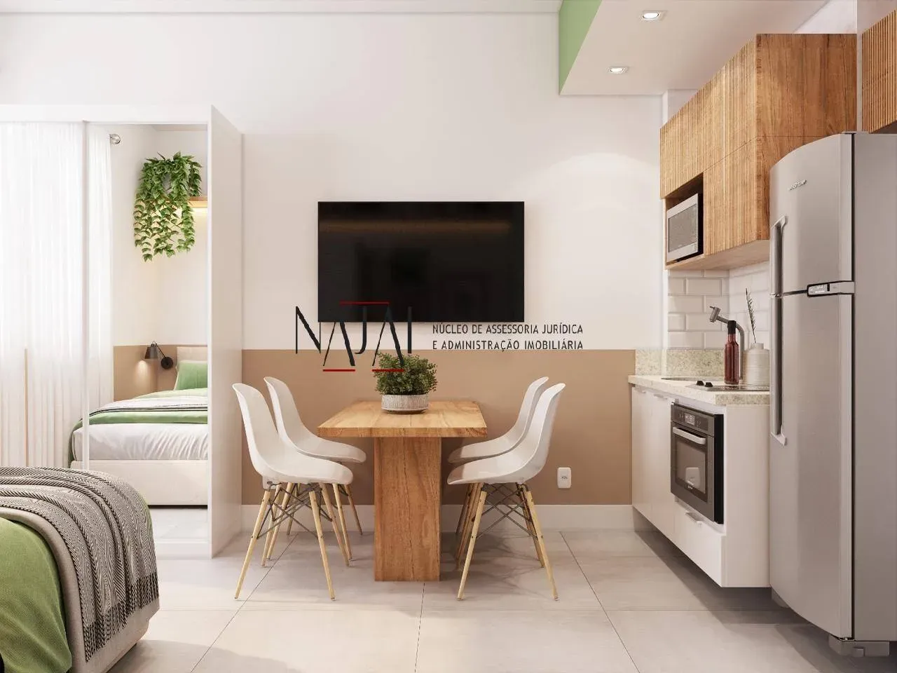 Vendo Studio Fundos com 22m Mobiliado -Centro-Bairro de Fátima-Rj.