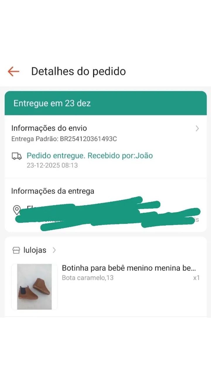 Botinha bebê 