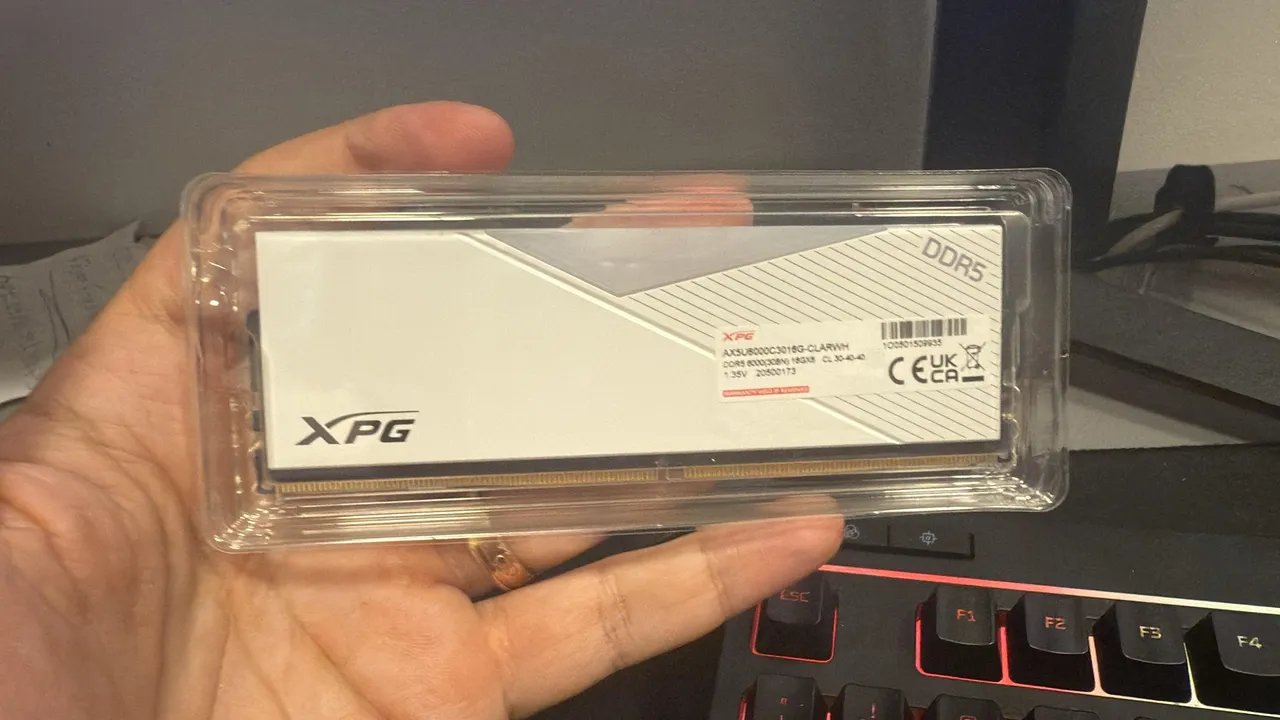 Memória RAM XPG DDR5 16gb 6000MHz