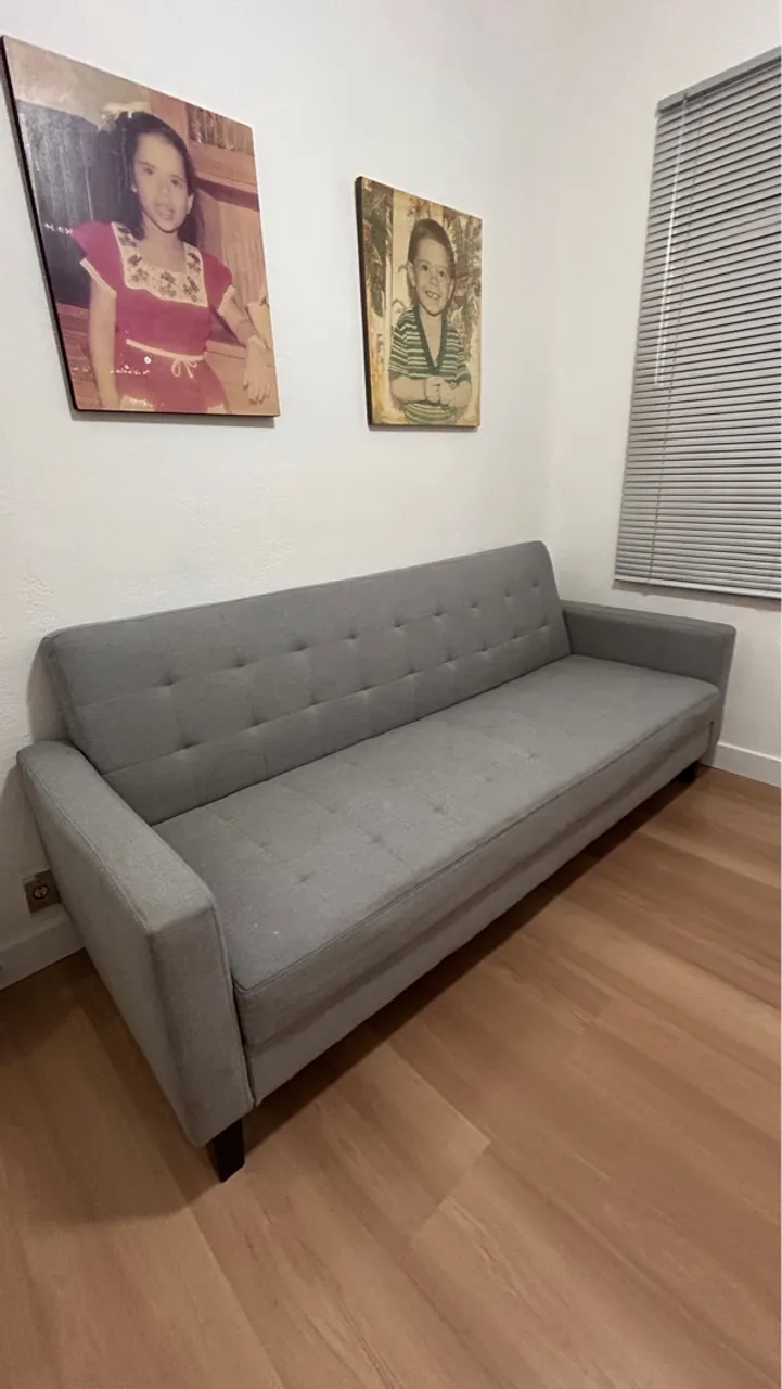 Sofá Cama com Baú 3 Lugares