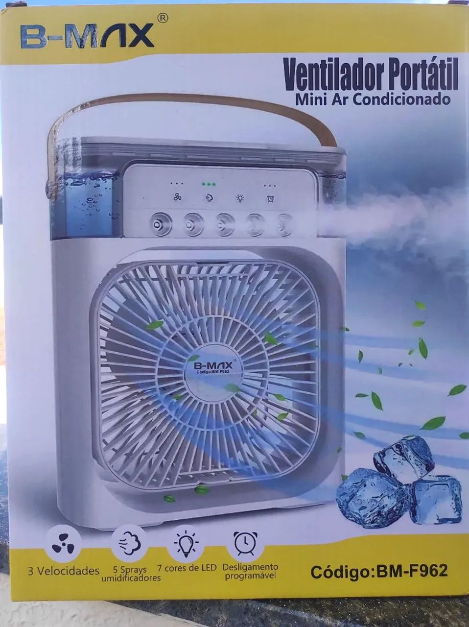 Ventilador Portátil Mini Ar Condicionado B-MAX