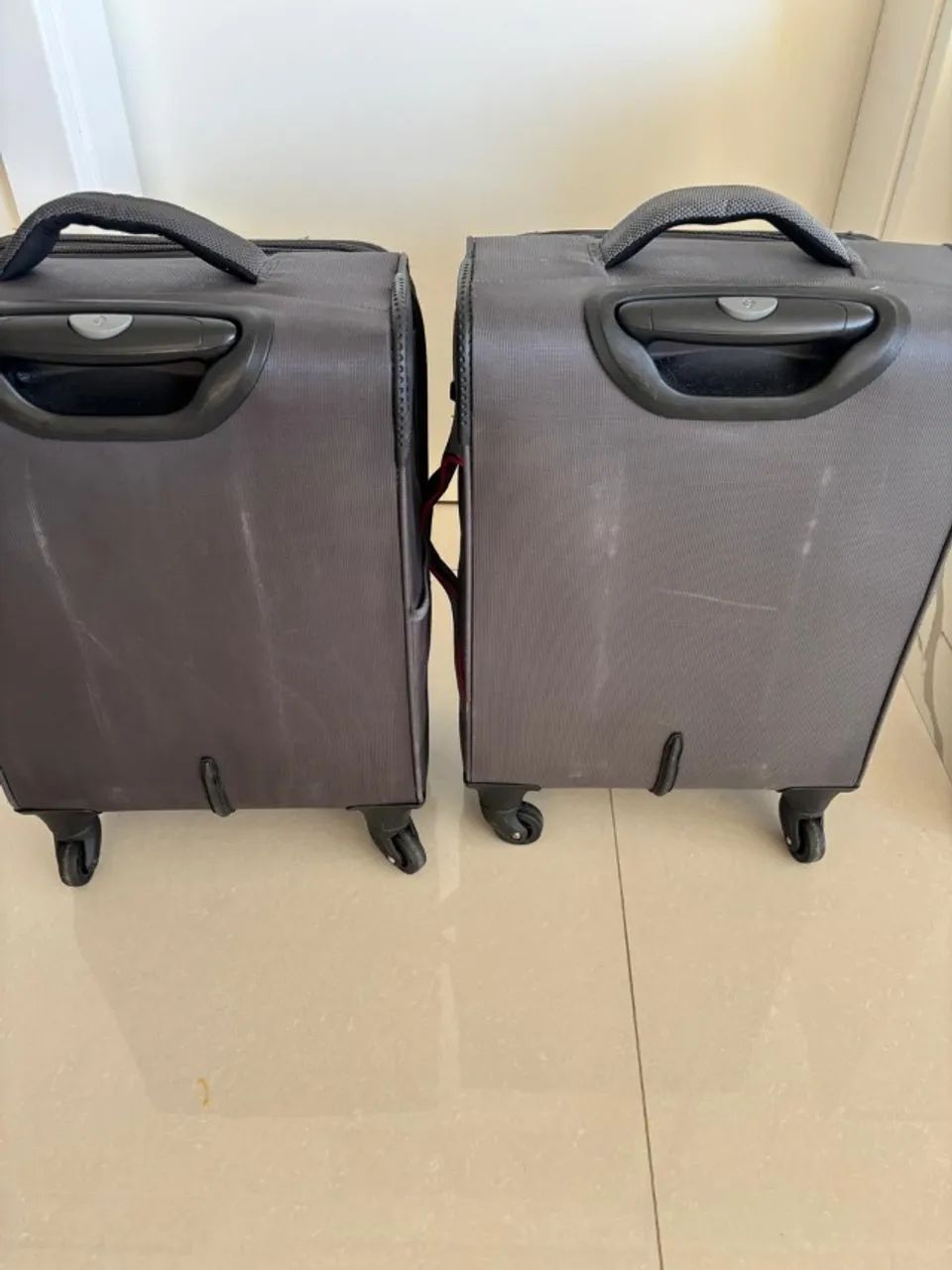 2 malas de bordo sansonite em tecido - usadas - com cadeado TSA - Foto 3