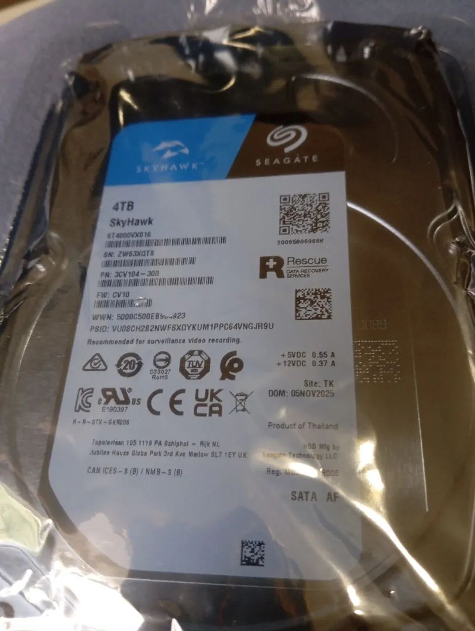 HD de 4 teras novo