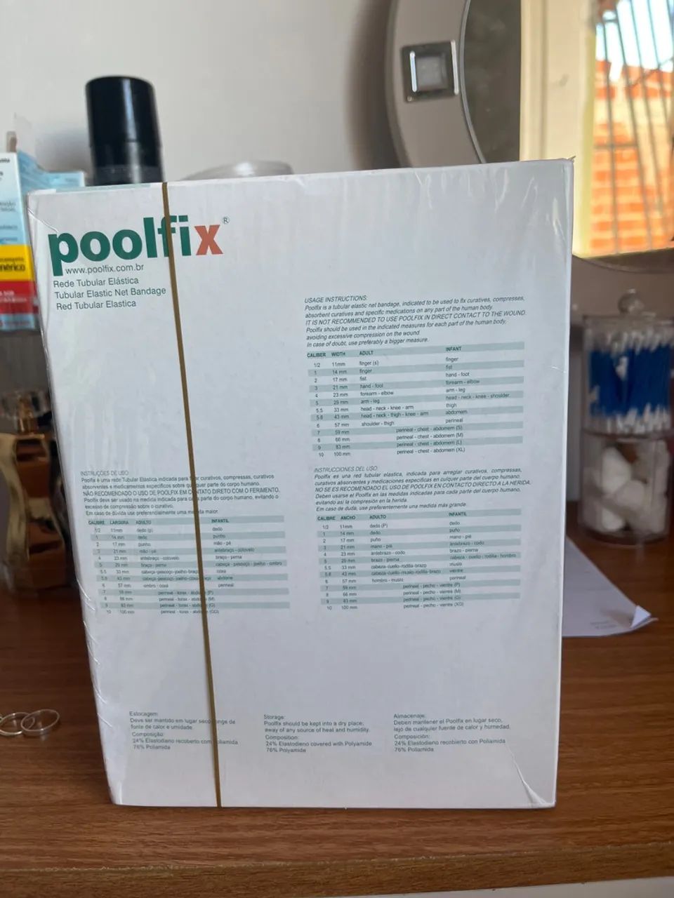 Rede tubular elástica para fixação de curativos  - Foto 3