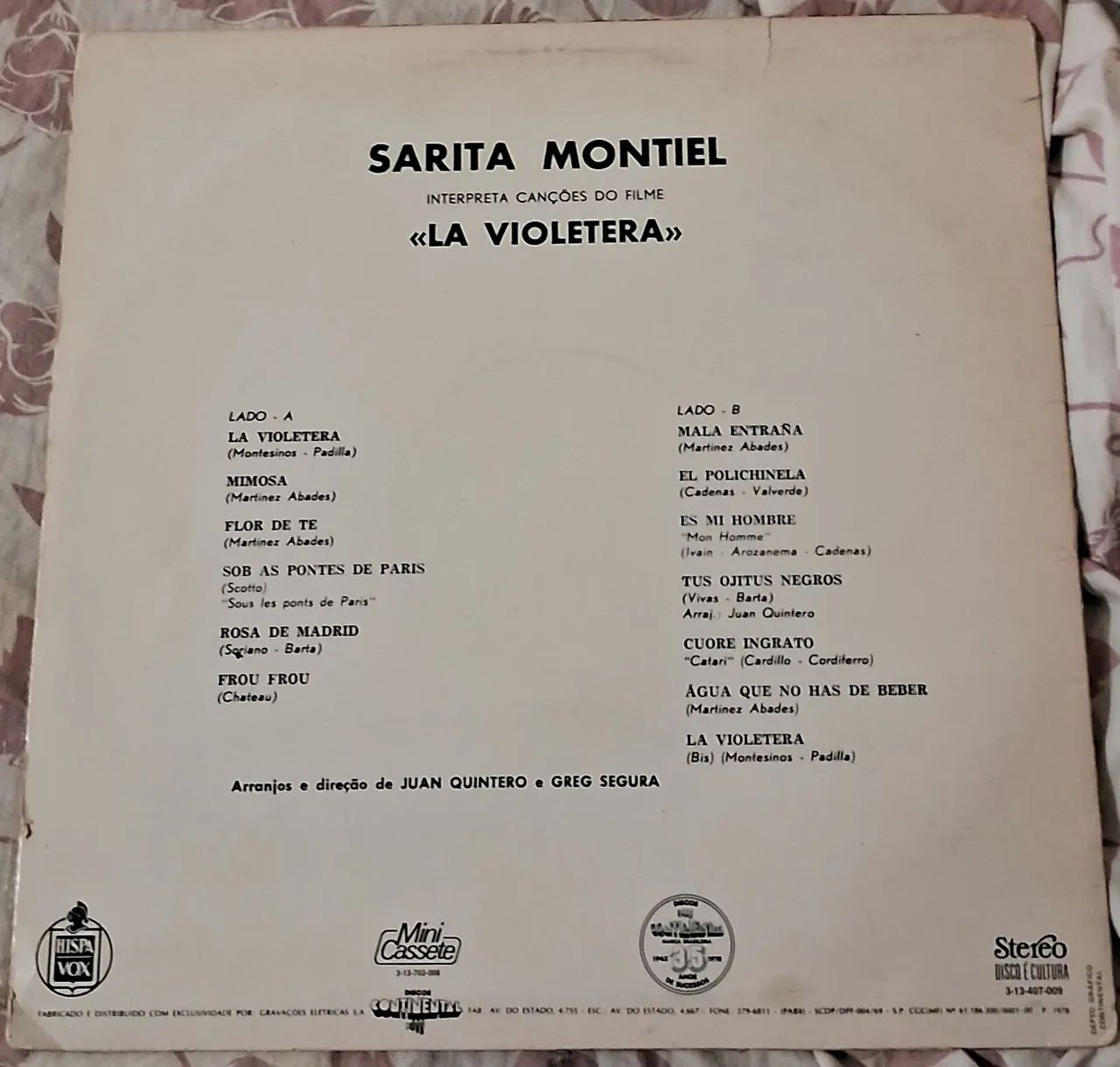 DISCO VINIL LA VIOLETERA - SARA MONTIEL - Foto 2