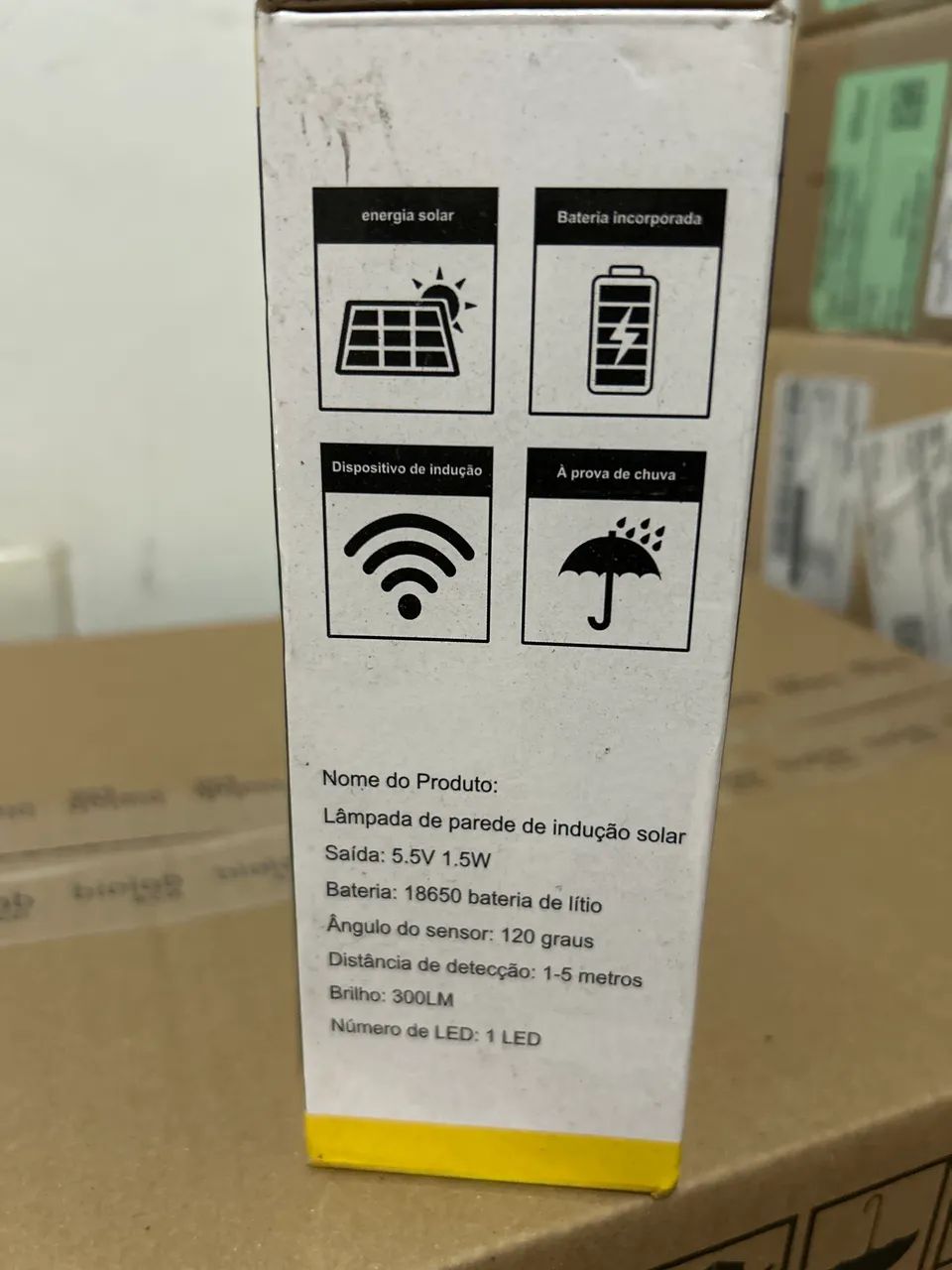 Lâmpada Solar de Parede LED com Sensor - Energia Solar - Modelo LT8609 - Foto 2