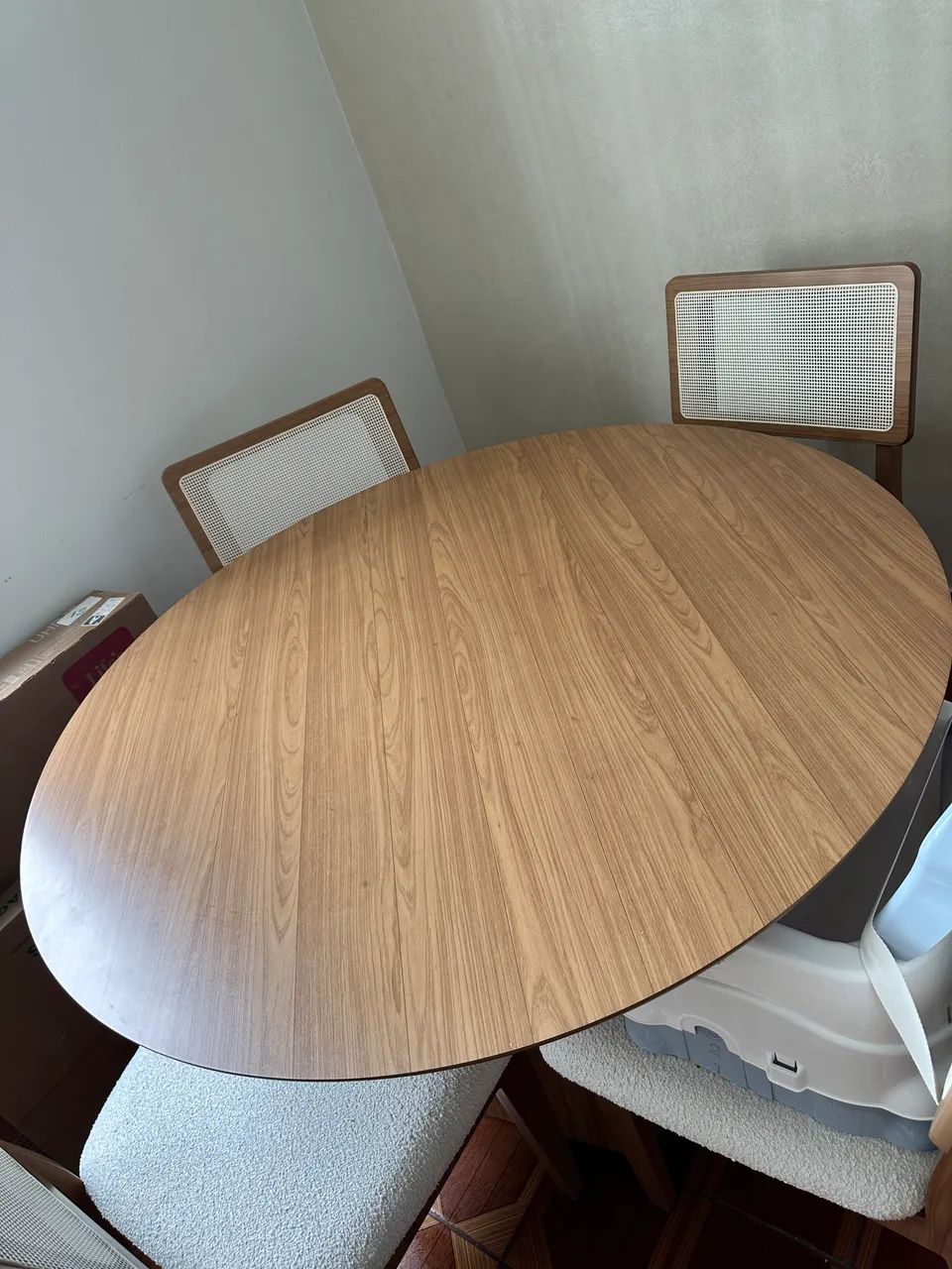 Conjunto mesa de jantar com 4 lugares (montada) - Foto 5