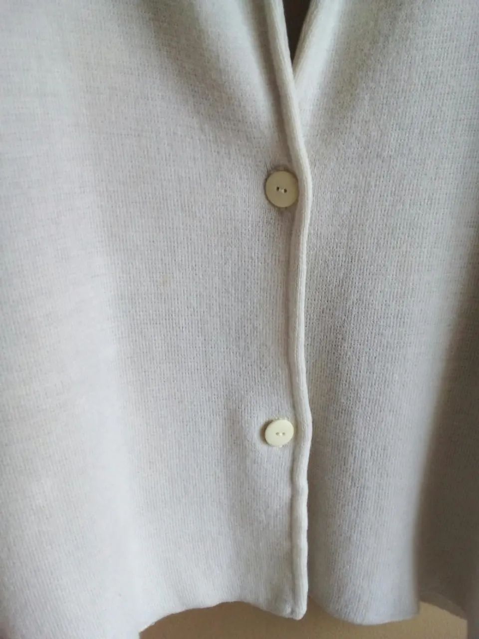 cardigan de lã branca - Foto 3