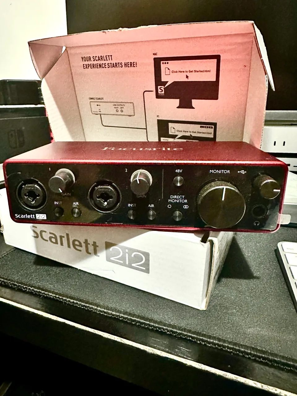 Interface de áudio Focusrite Scarlett 2i2 3ª geração