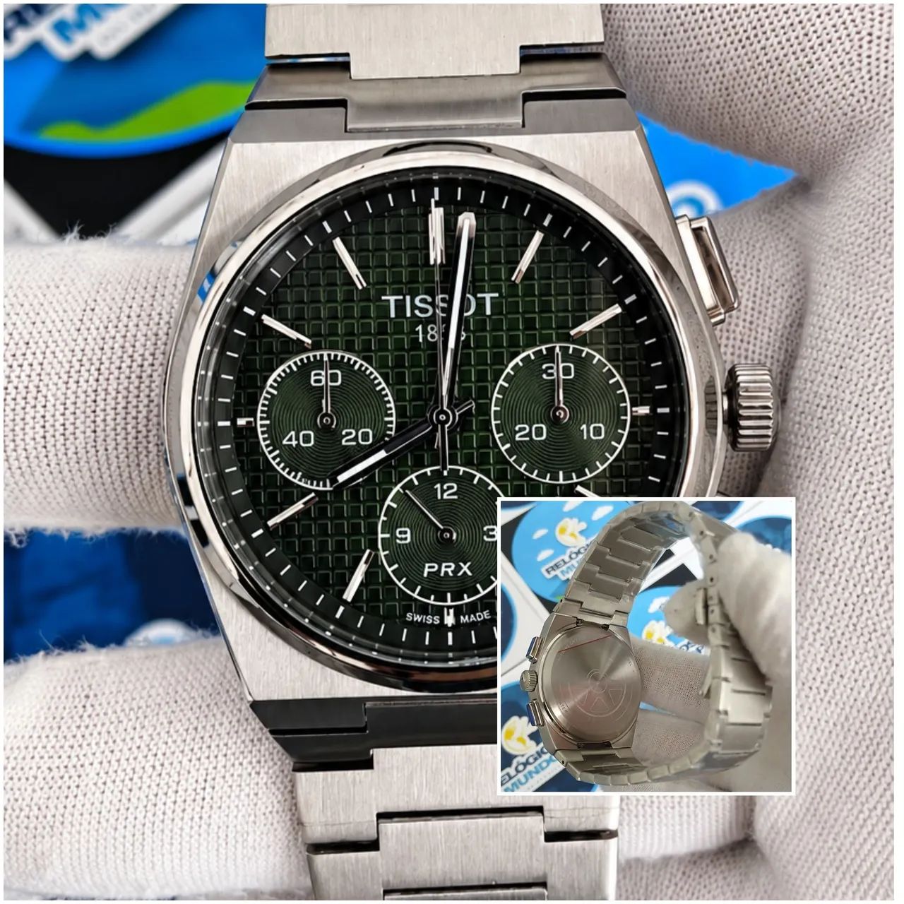 RELÓGIO TISSOT PRX CHNOGRAPH FUNDO VERDE - Acessórios - Torrões