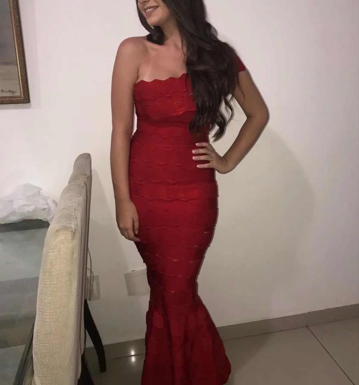 Vestido Longo Vermelho  - Foto 4
