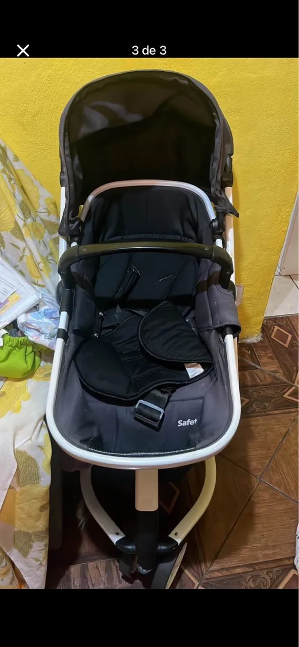 Vendo carrinho de bebê com Moisés e berço com colchão  - Foto 3
