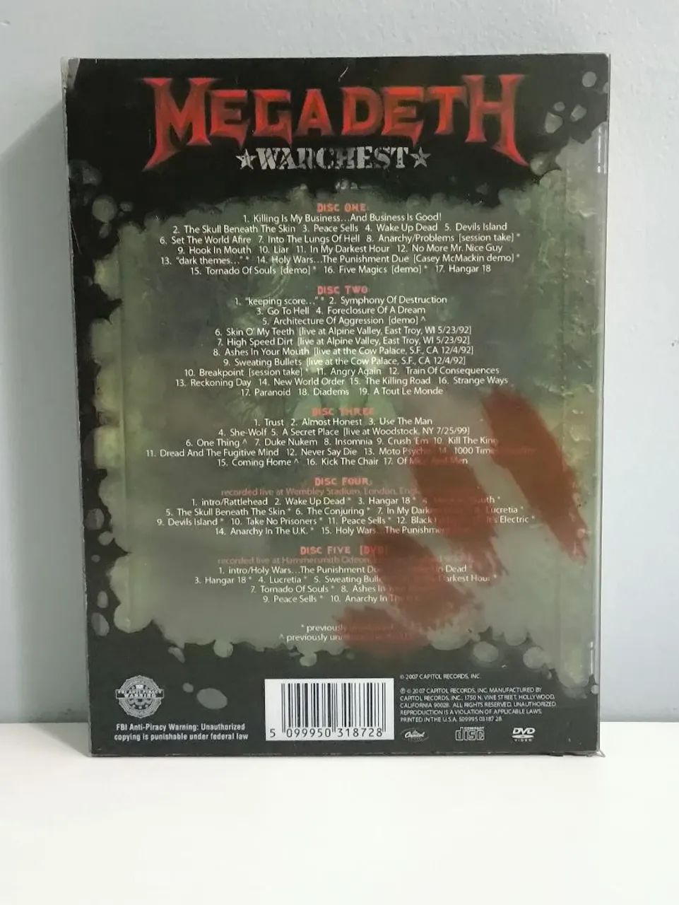 MEGADETH WARCHEST BOX SET (4CD + DVD) | Edição Limitada Rara - Foto 2