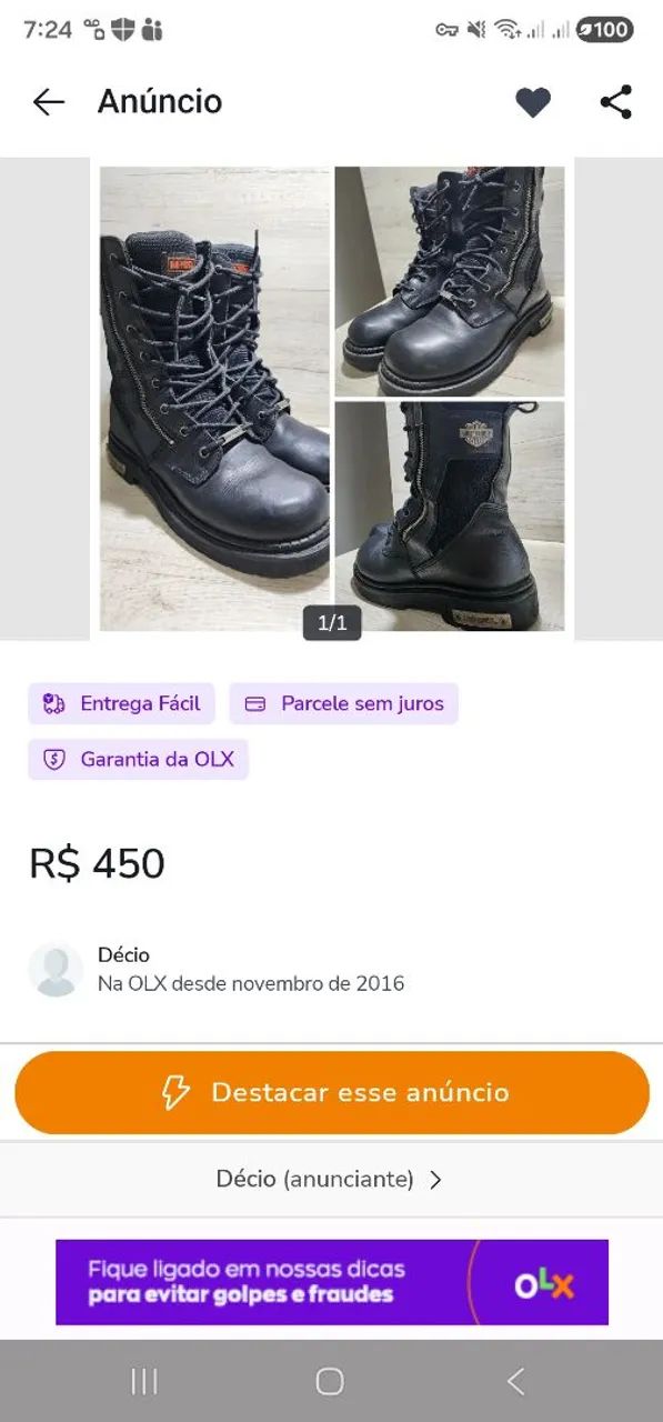 Bota Harley 