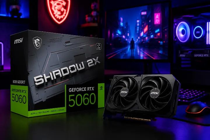 Placa de Video RTX 5060 MSI Shadow X2