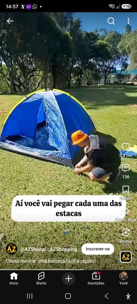Barraca de camping 