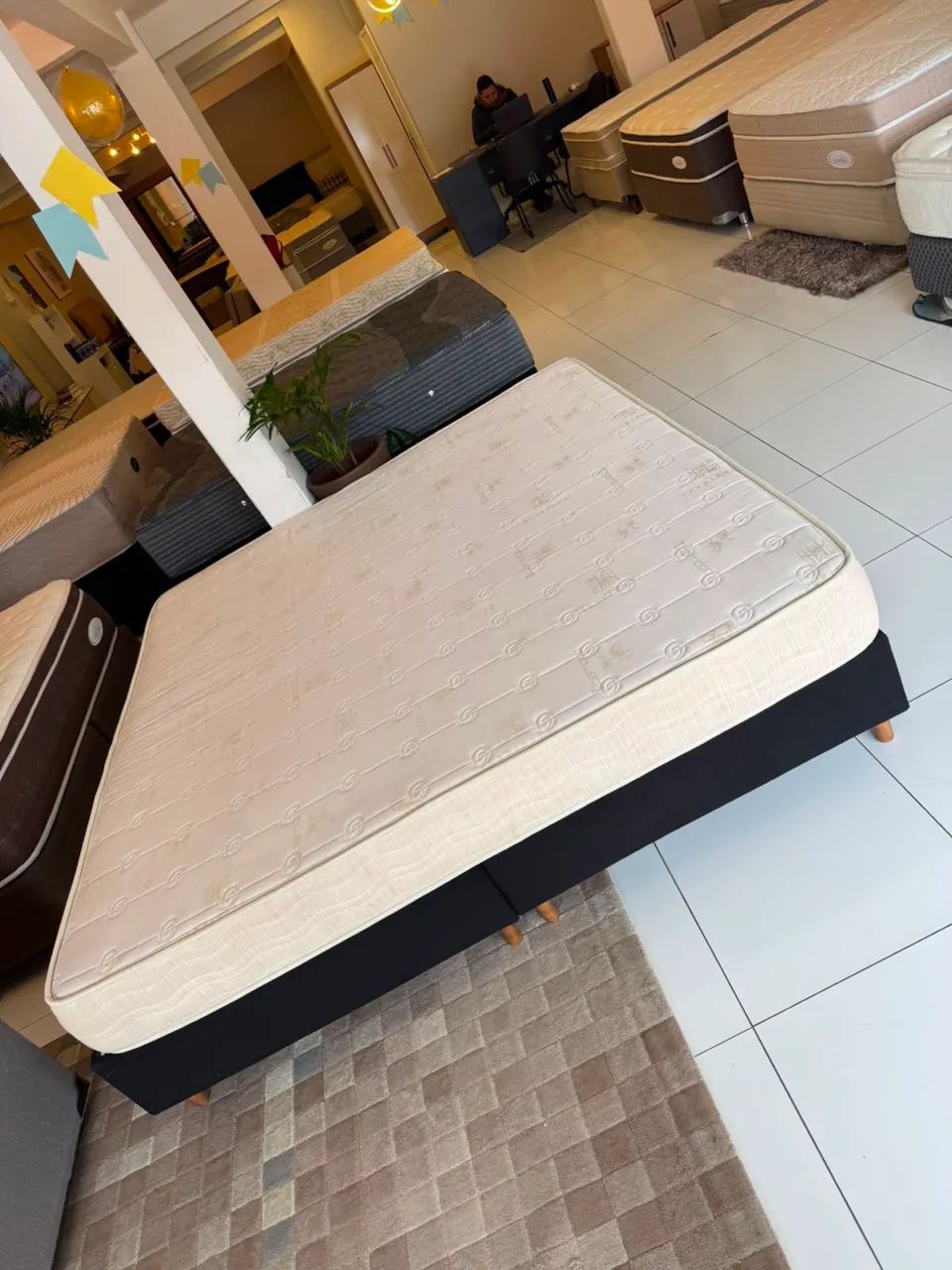 Cama box Super King MAXFLEX ESPUMA SEMINOVA TOP - ENTREGAMOS  - Foto 3