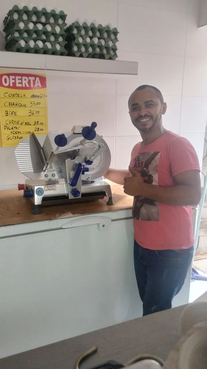 FATIADEIRA DE FRIOS SEMI AUTOMÁTICO GLP 300.MM GURAL  - Foto 4