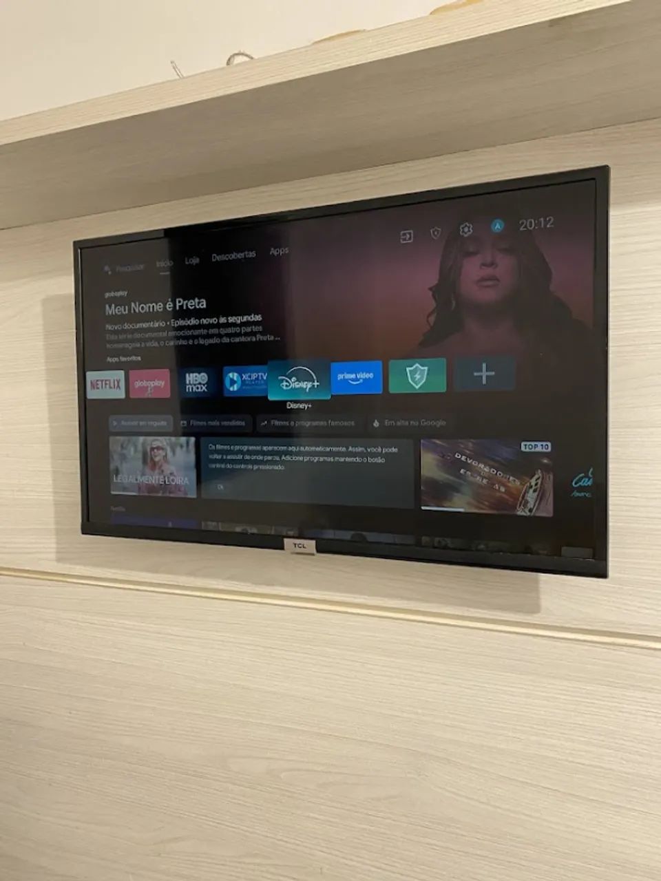 Smart TV TCL 32" (led fraco)