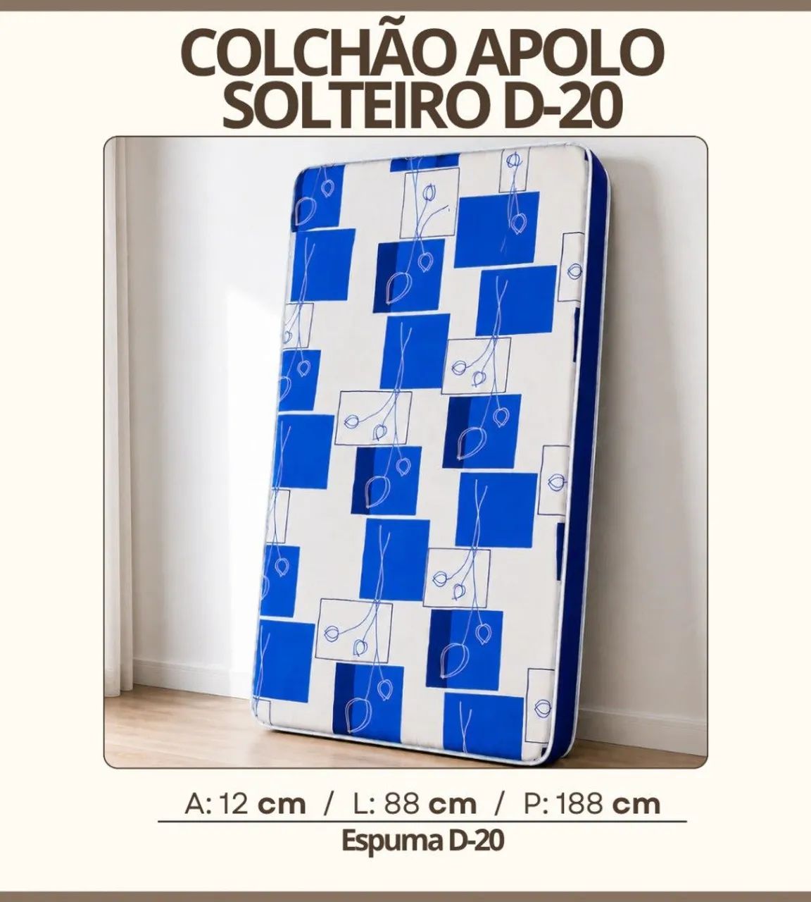 Colchão de solteiro Apolo d20