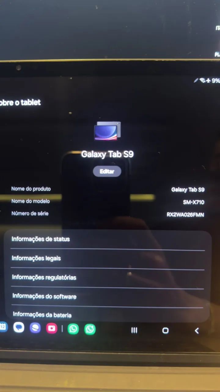 Tablet Samsung Galaxy Tab S9 - 256gb 12gb ram - com teclado - Foto 3