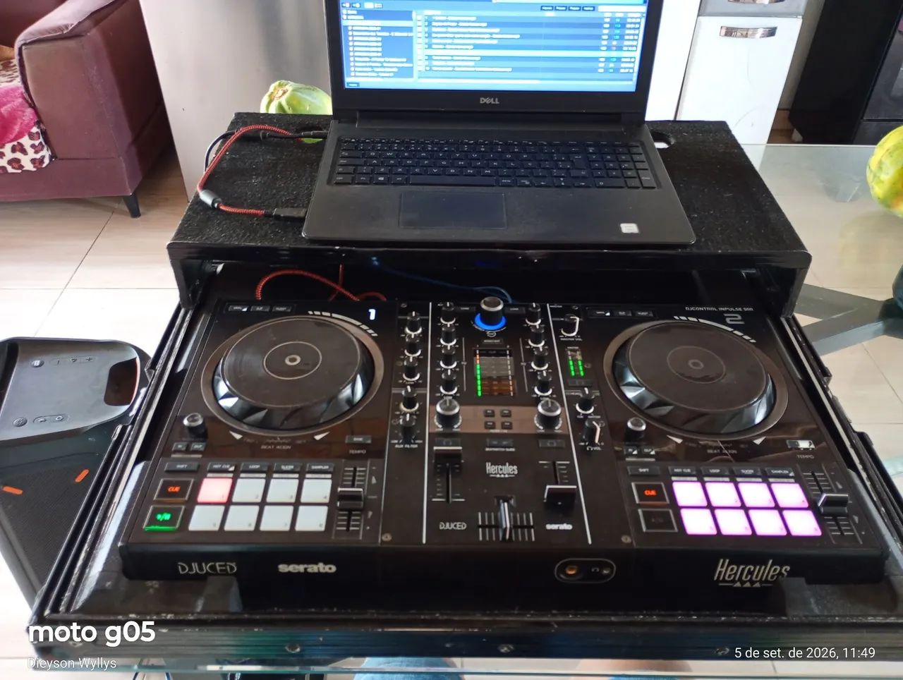 Vendo controladora Hércules impulse 500 funcionando tudo perfeitamente com case. - Foto 2