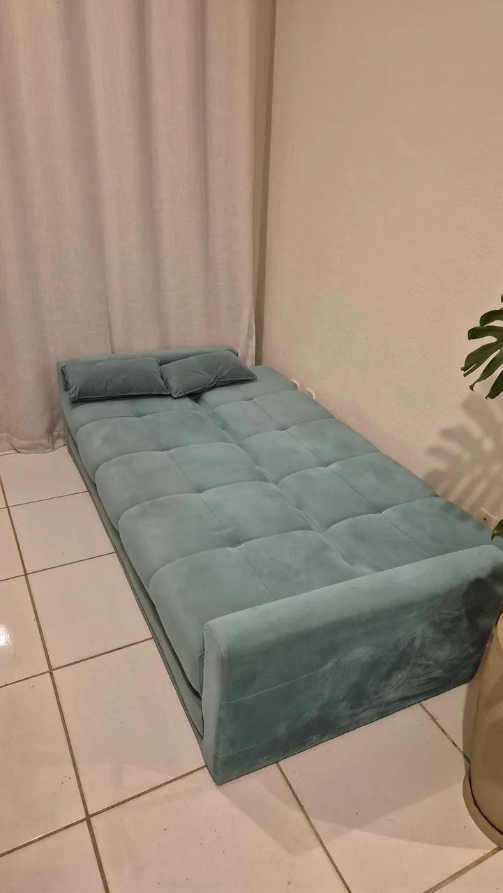 Sofá cama verde turquesa  - Foto 5
