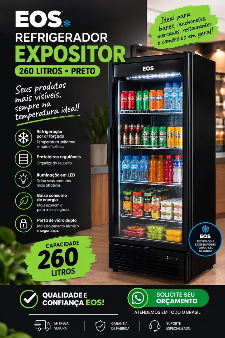 Freezer Expositor EOS 260l 