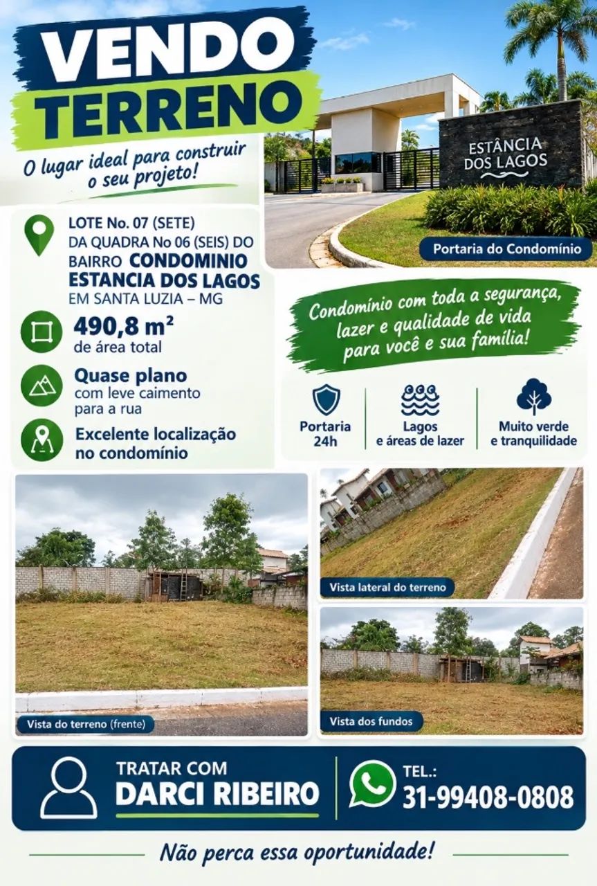 Terreno lote em Santa Luzia