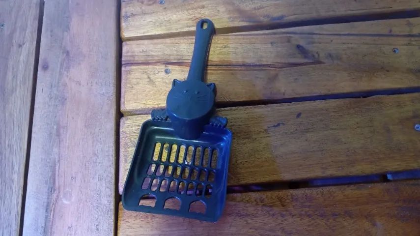 Caixa de Areia Coberta para Gatos Preta - Foto 5