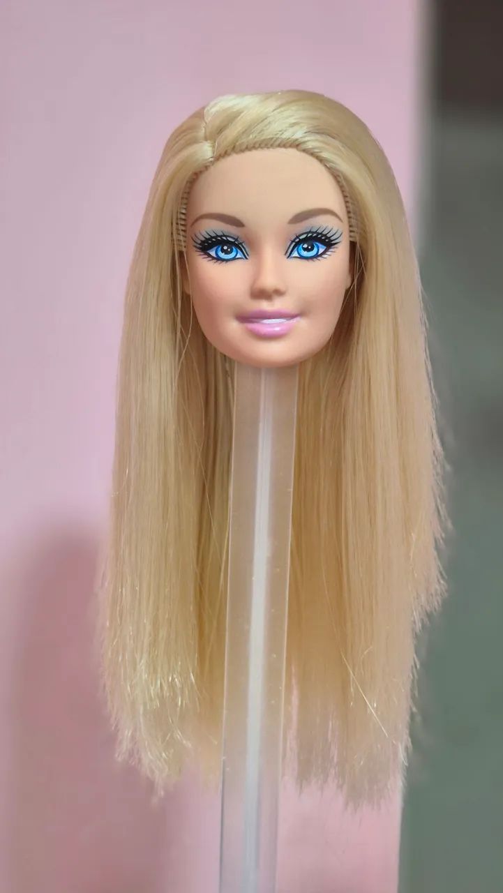 Lote 3 cabeças de barbie - Foto 4