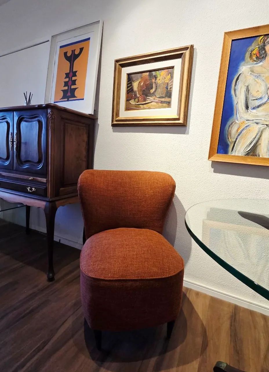 Poltrona vintage década 50/60 pés palito - Foto 5