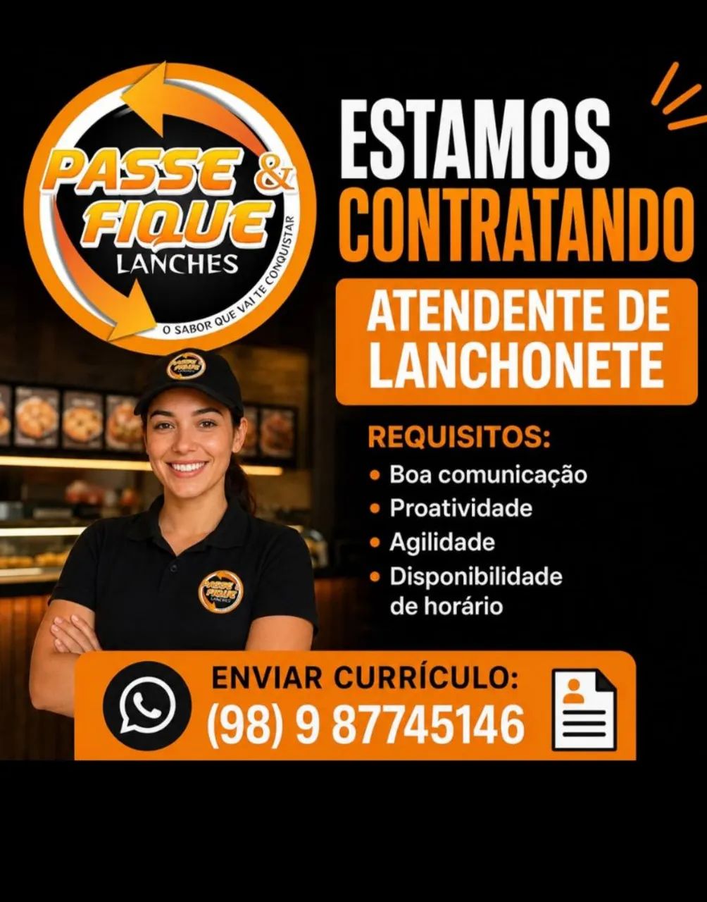 PRECISO DE CHAPEIRO COM EXPERIÊNCIA...