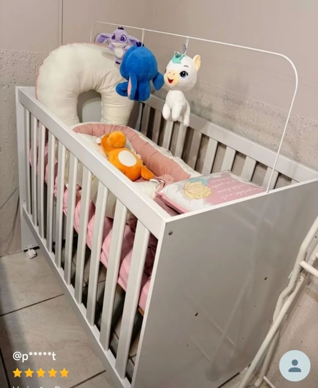 Berço infantil com colchão Ortobom - Foto 2