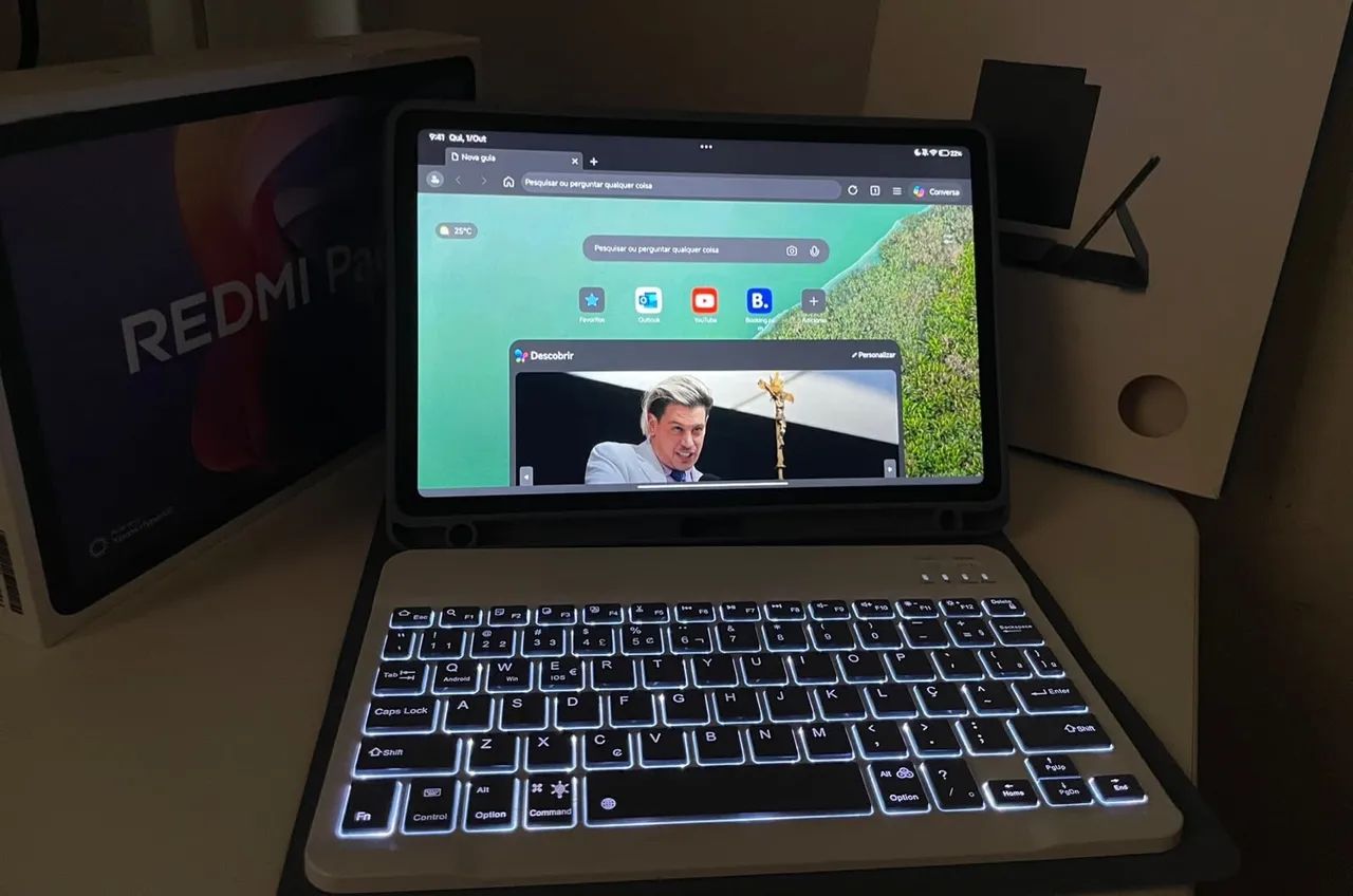 TABLET REDMI Pad 2 256GB + 8GB RAM + Capa + Teclado - Foto 5