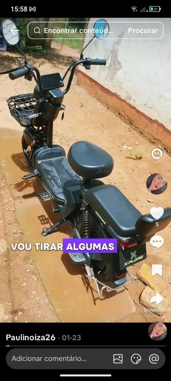 Scooter elétrica 600 w  - Foto 4