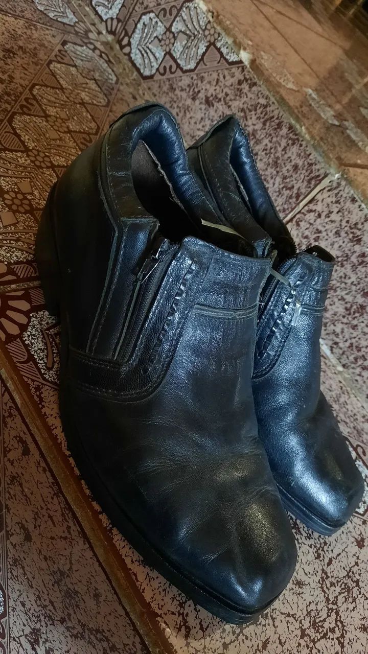 Bota masculina couro - Foto 3