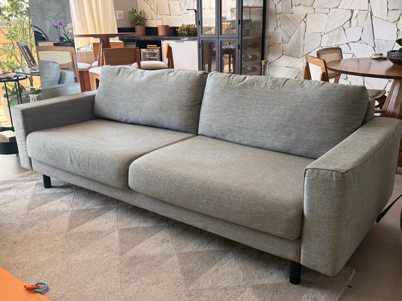 Vendo sofá cinza Tok Stok