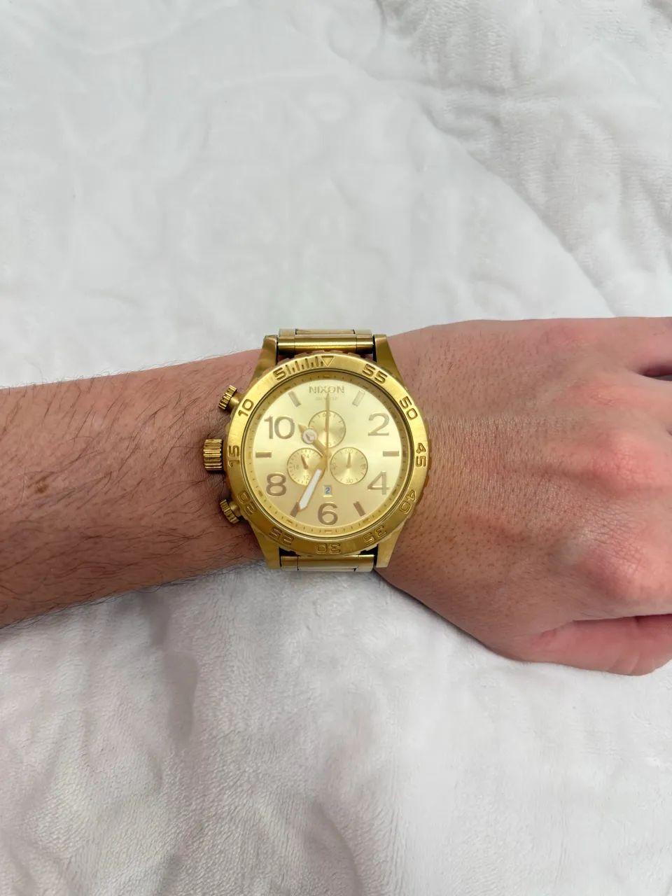 Relógio Nixon 5130 dourado  - Foto 3