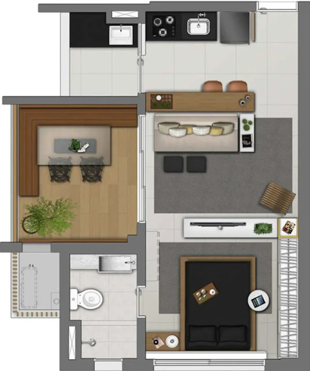 PLANTA 44m²