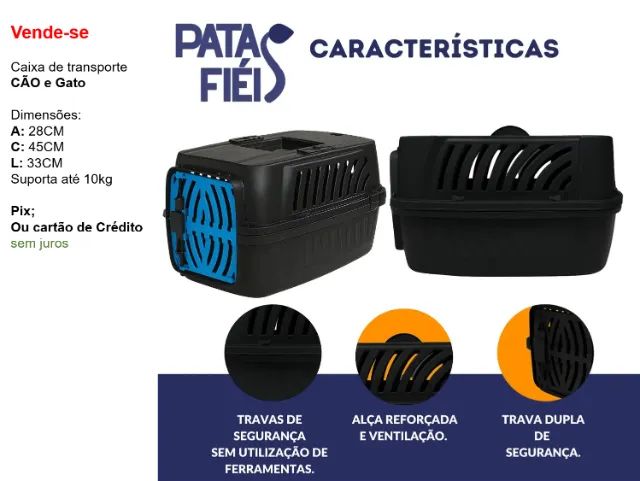Caixa de transporte. GATO/CÃO - Foto 2