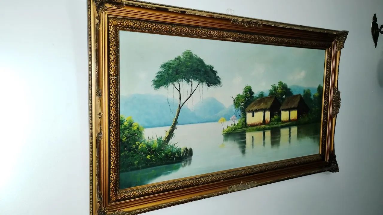 Quadro antigo a óleo  - Foto 3