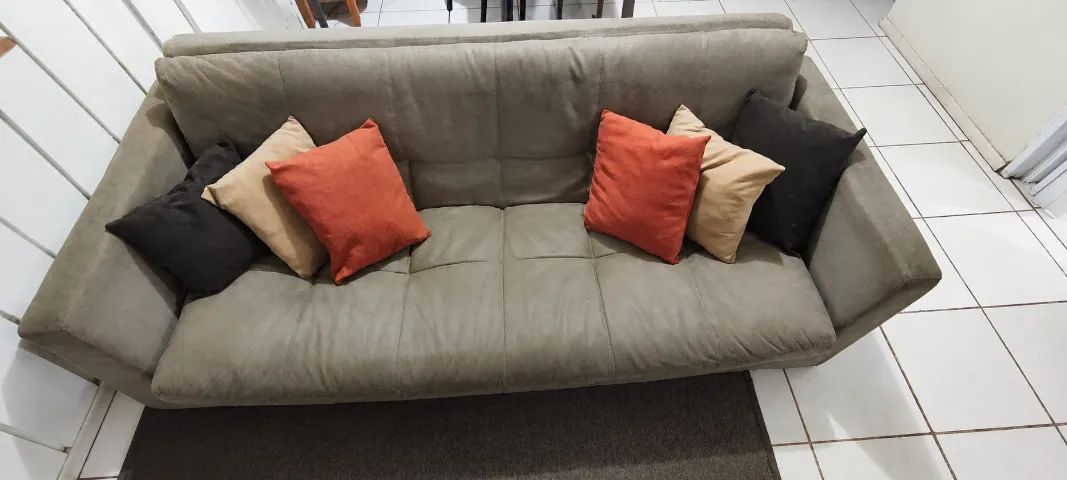 Sofá-cama + jogo de almofadas - Foto 2